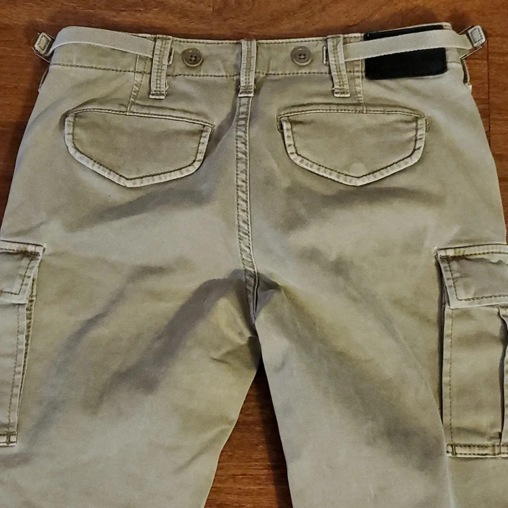 BCBG Max Azria Vintage Army Style Fatigue Wash Women's Pants - Size 26 - Picture 4 of 14
